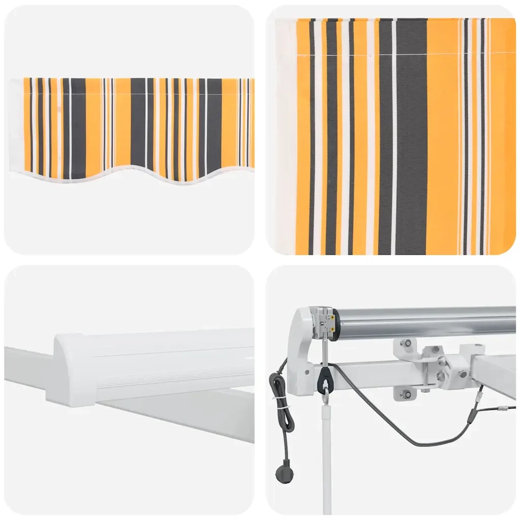 Tenda retrattile Multicolore 500 × 350 cm Poliestere 3331512 - Image 10