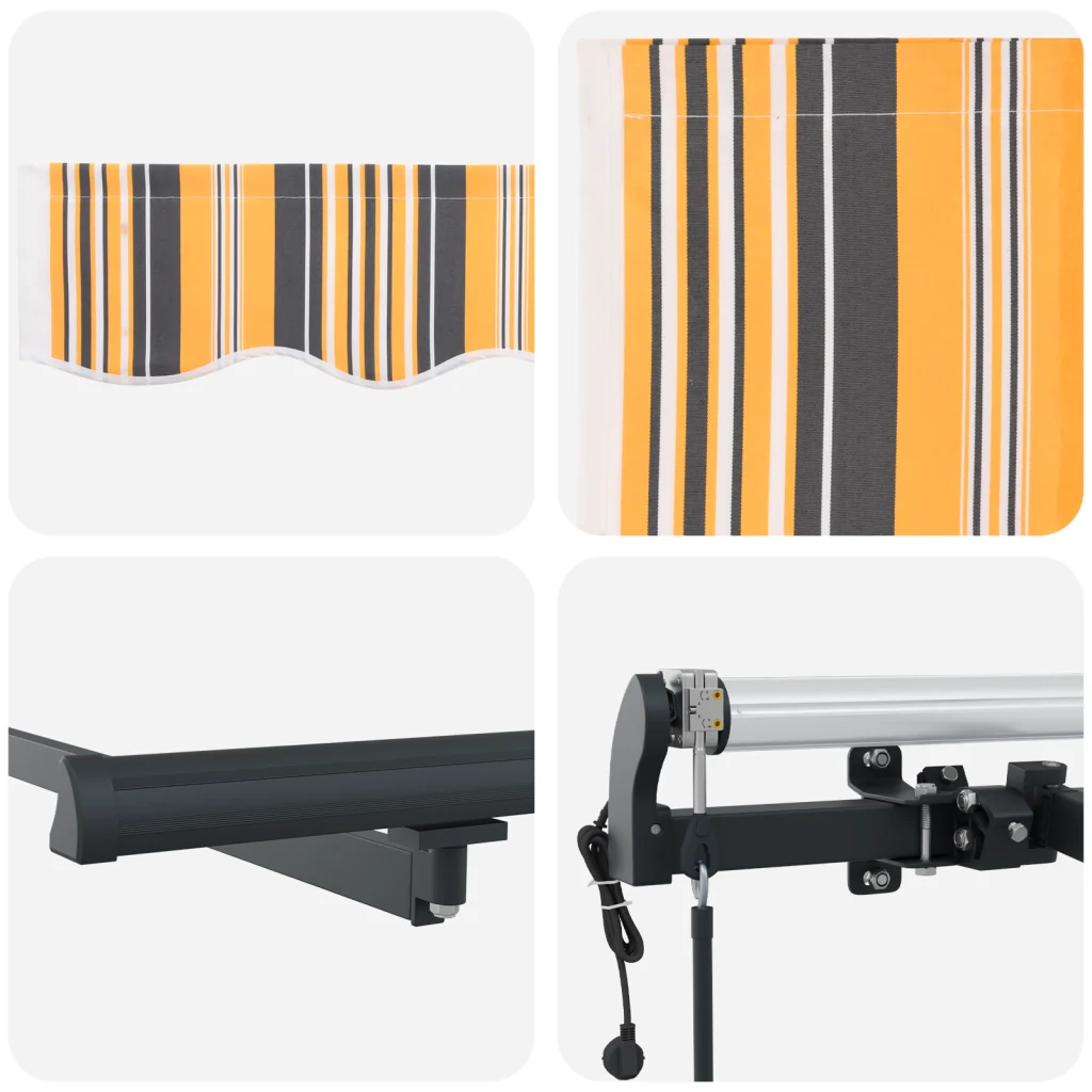 Tenda retrattile automatica Rigata multicolore 500x300 cm - Image 8