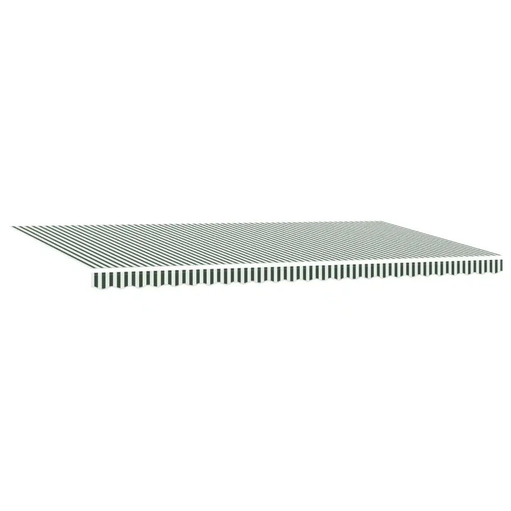 Tenda retrattile Verde e Bianco 600 × 350 cm 3331811 - Image 4