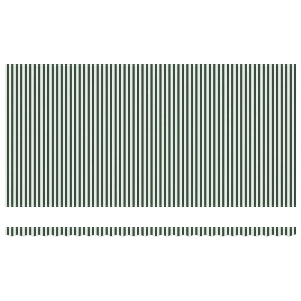 Tenda retrattile Verde e Bianco 600 × 350 cm 3331811 - Image 6