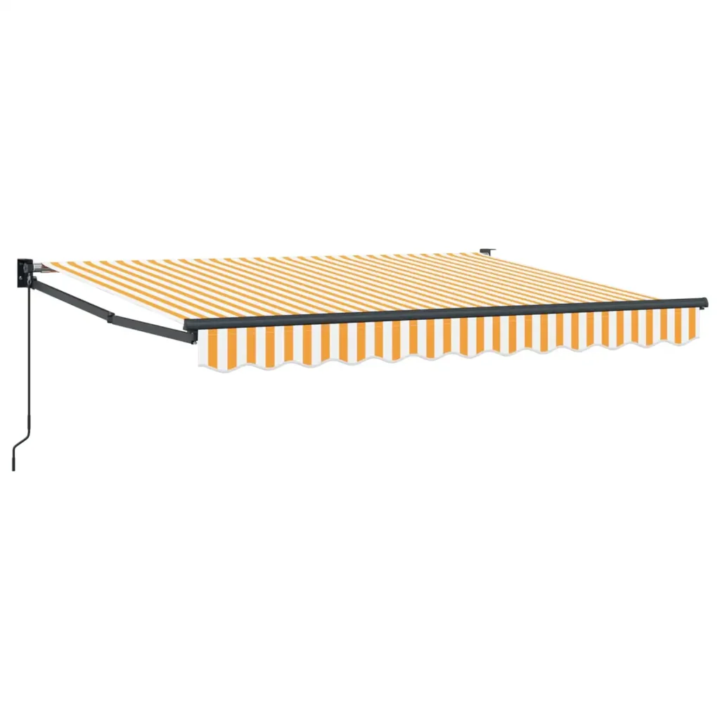 Tenda retrattile Giallo e bianco 3,5 x 2 m - Image 2