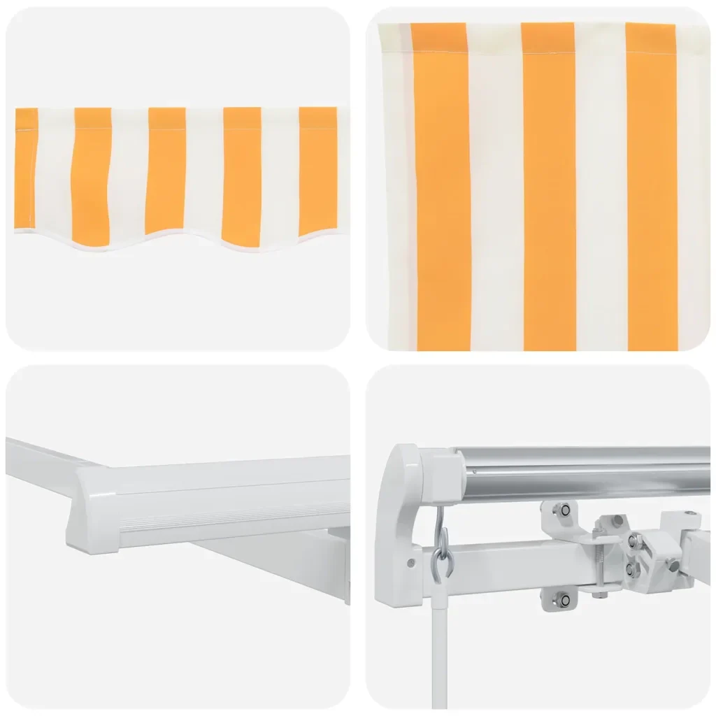 Tenda Retrattile Giallo 350 x 200 cm Tessuto 3329645 - Image 8