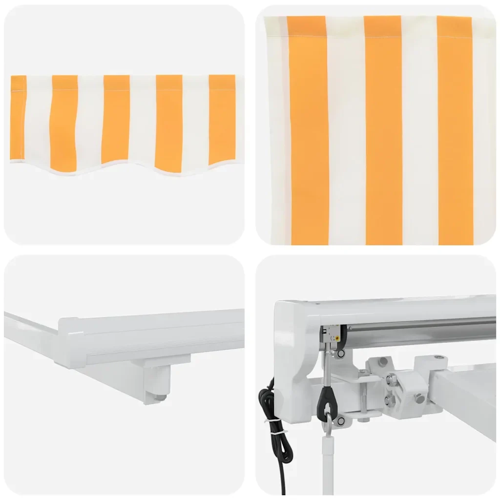 Struttura della tenda Giallo e Bianco 350 x 200 cm 3329644 - Image 8