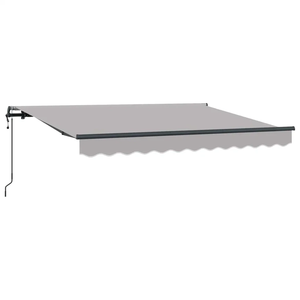 Tenda Retrattile Grigio chiaro 300 x 200 cm Tessuto 3329588 - Image 2