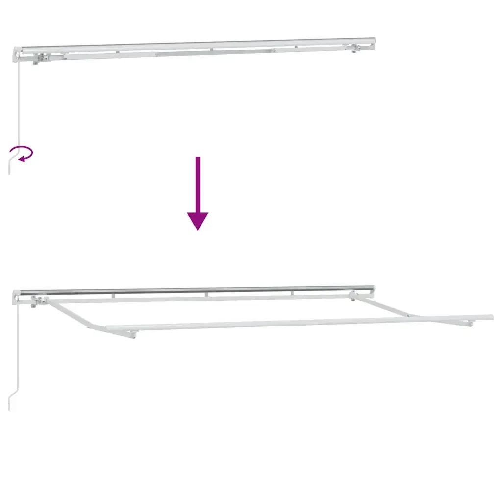 Tenda Retrattile Grigio chiaro 400 x 200 cm Tessuto 3329873 - Image 9