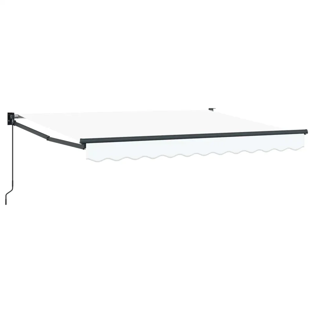 Tenda retrattile Bianco 3,5 x 2 m 100% Poliestere e Alluminio 3419070 - Image 2