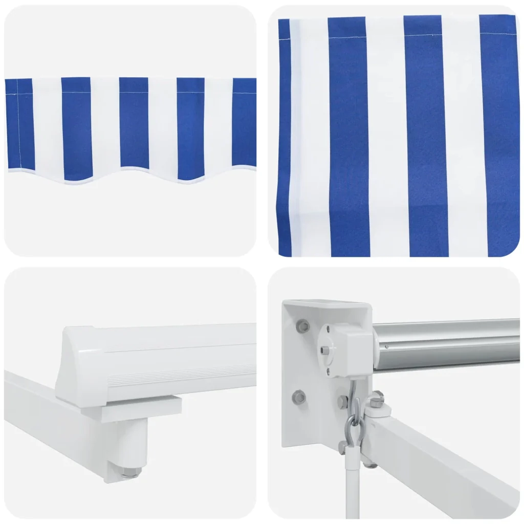 Tenda retrattile Blu e Bianco 3 x 2 m 3418885 - Image 7