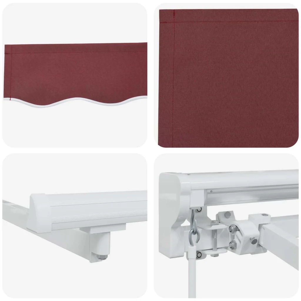Tenda retrattile manuale Borgogna 5 × 3,5 m - Image 7