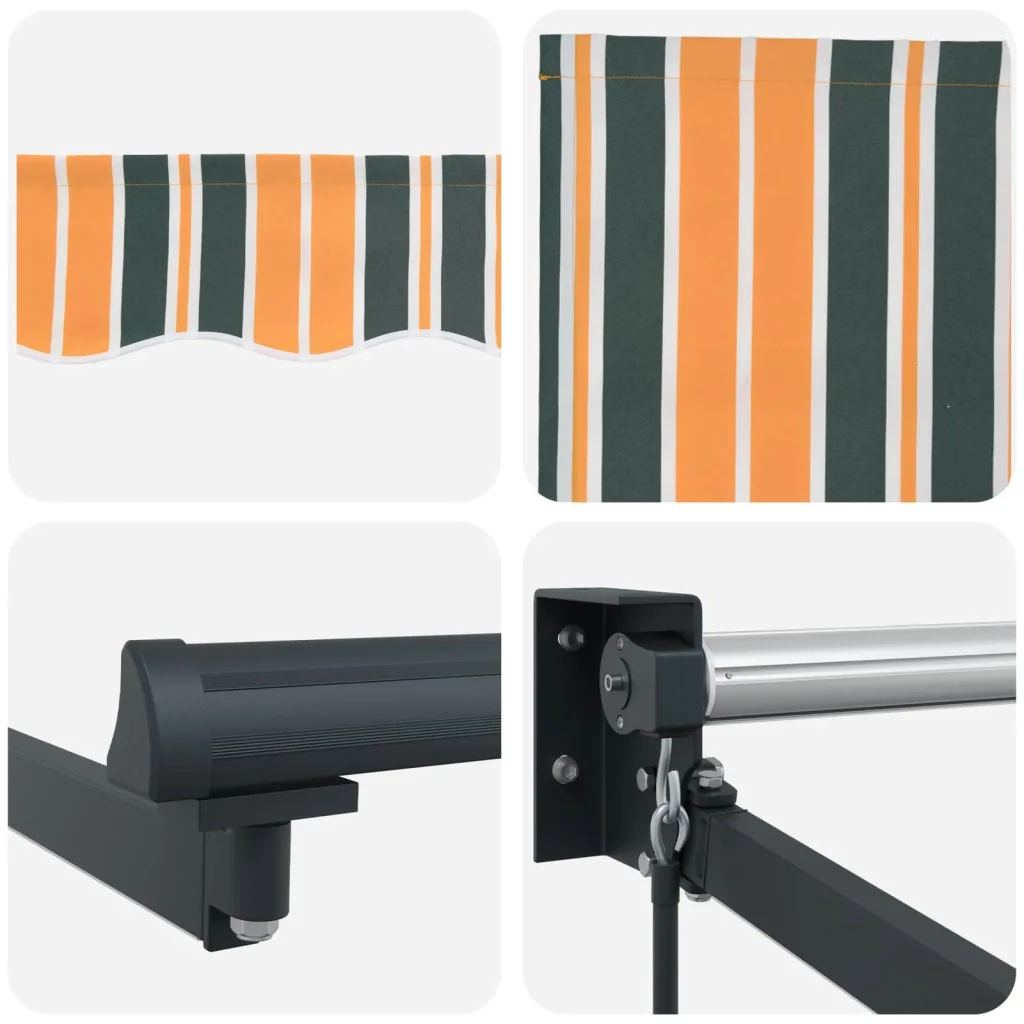 Tenda retrattile manuale con LED 4,5 × 3 m - Image 7