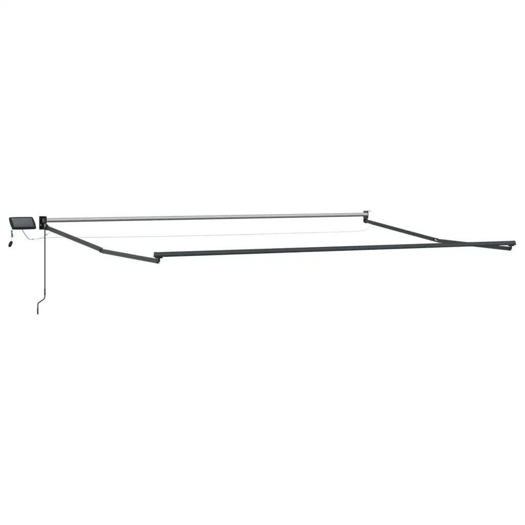 Tenda retrattile manuale con LED 4,5 × 3 m - Image 4