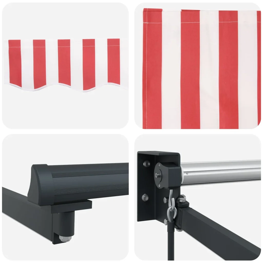 Tenda retrattile manuale con LED 4,5 × 3 m - Image 9