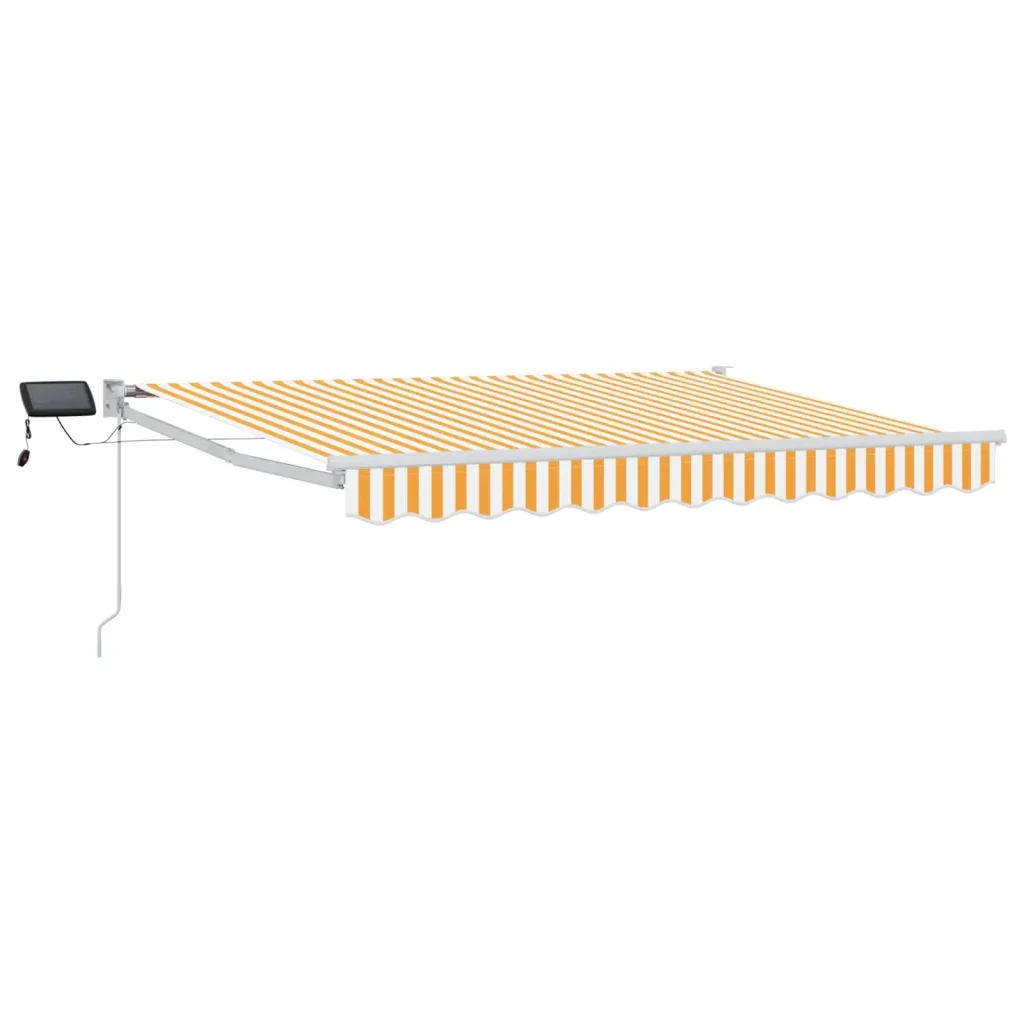 Tenda retrattile manuale con LED Giallo e Bianco 3,5 x 2 m - Image 2