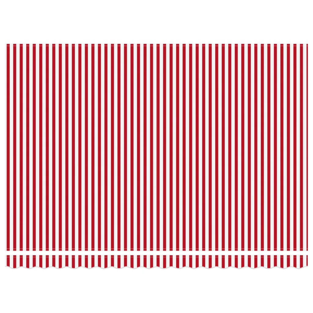 Tenda Retrattile Manuale con LED Strisce Rosse e Bianche 450x300 cm - Image 7