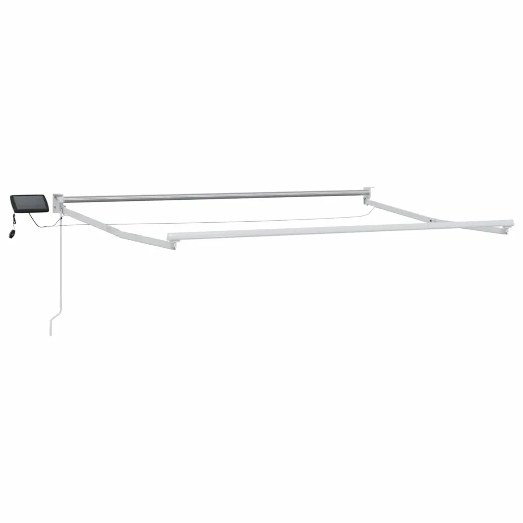 Tenda retrattile manuale con LED Verde e Bianco 2,5 x 2 m - Image 4