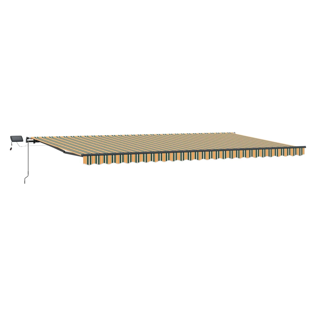 Tenda Retrattile Manuale  con LED Verde e Giallo 600x300 cm - Image 4