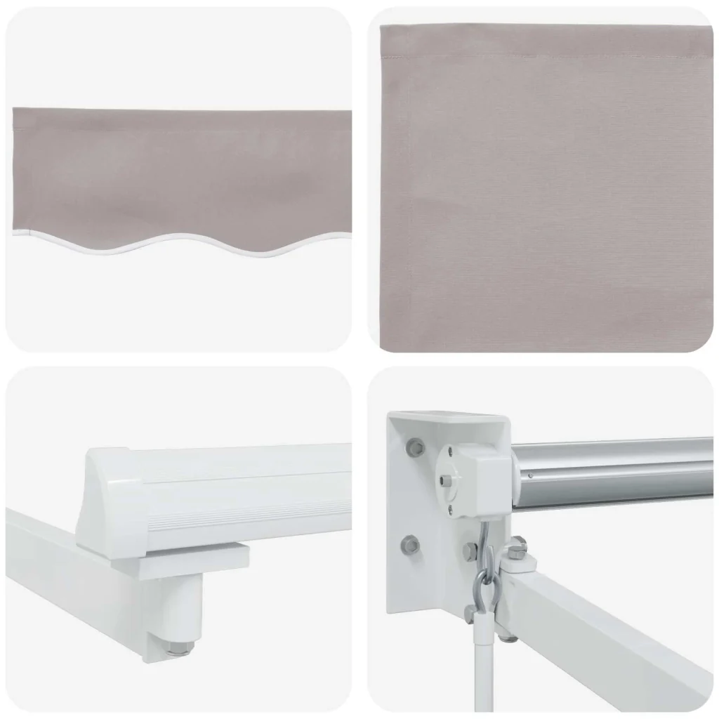 Tenda retrattile Grigio Chiaro 3 x 2 m 3418900 - Image 7