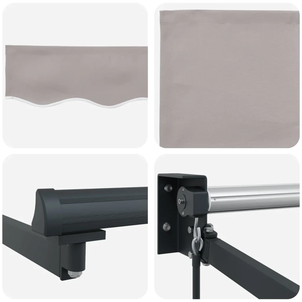 Tenda retrattile Grigio Chiaro 4 x 2 m 3419090 - Image 7