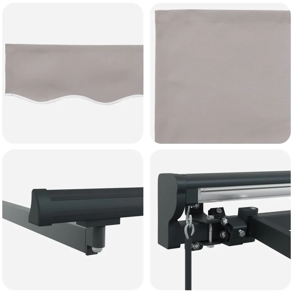 Tenda retrattile manuale Grigio Chiaro 4 x 2 m 3420435 - Image 7