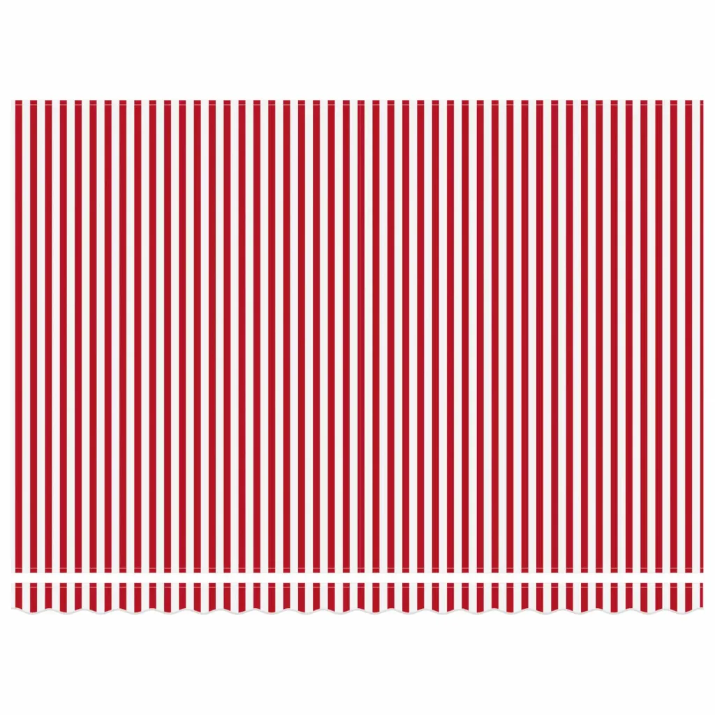 Tenda retrattile manuale Rosso e Bianco 4,5 × 3 m - Image 6