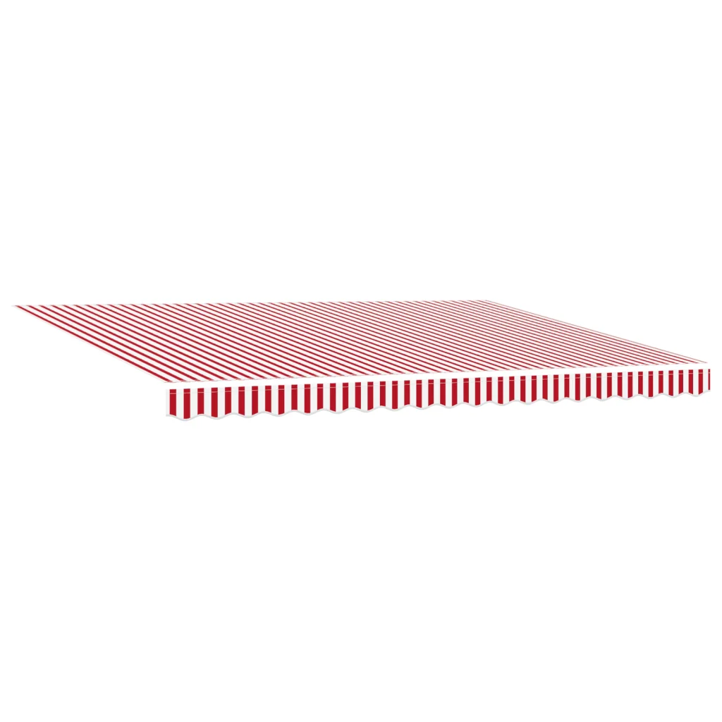Tenda Retrattile Manuale Strisce Rosse e Bianche 450x300 cm - Image 4