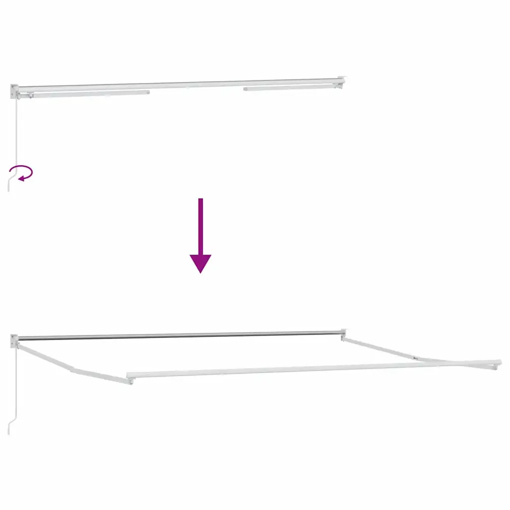 Tenda retrattile Verde e Bianco 500 × 300 cm 3331467 - Image 9