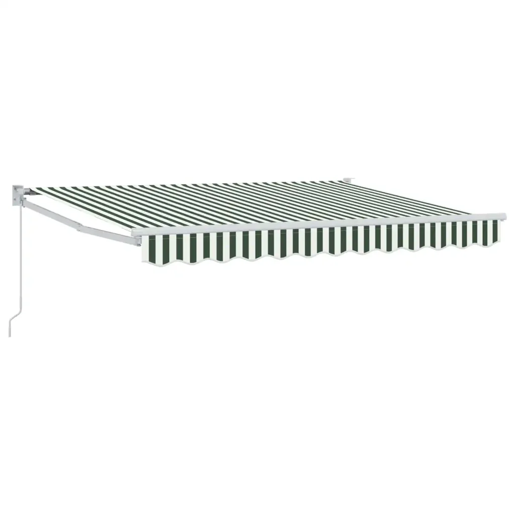 Tenda retrattile Verde e Bianco 3 x 2 m 3418903 - Image 2