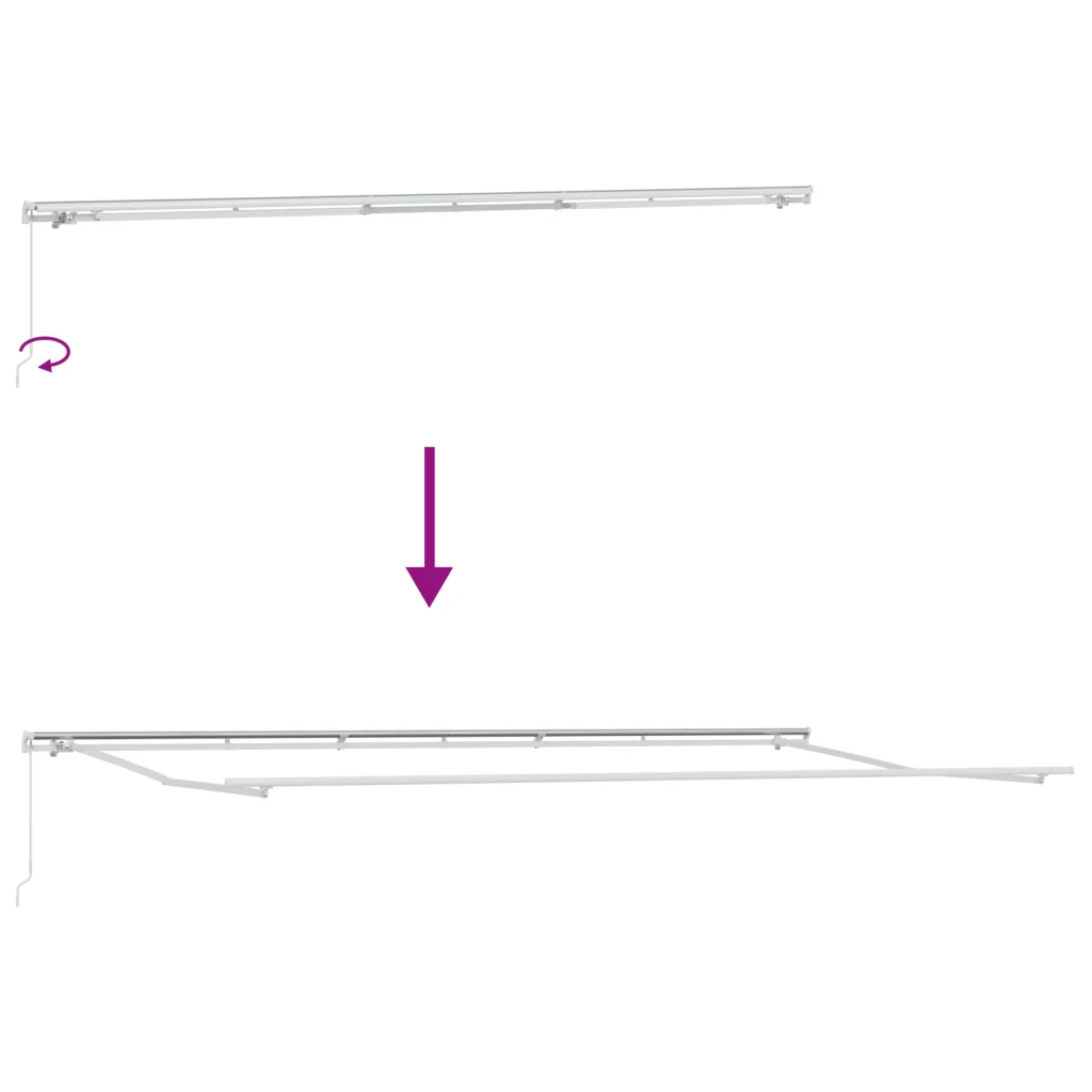 Tenda Retrattile Manuale Verde e Gialla 600x300 cm - Image 9