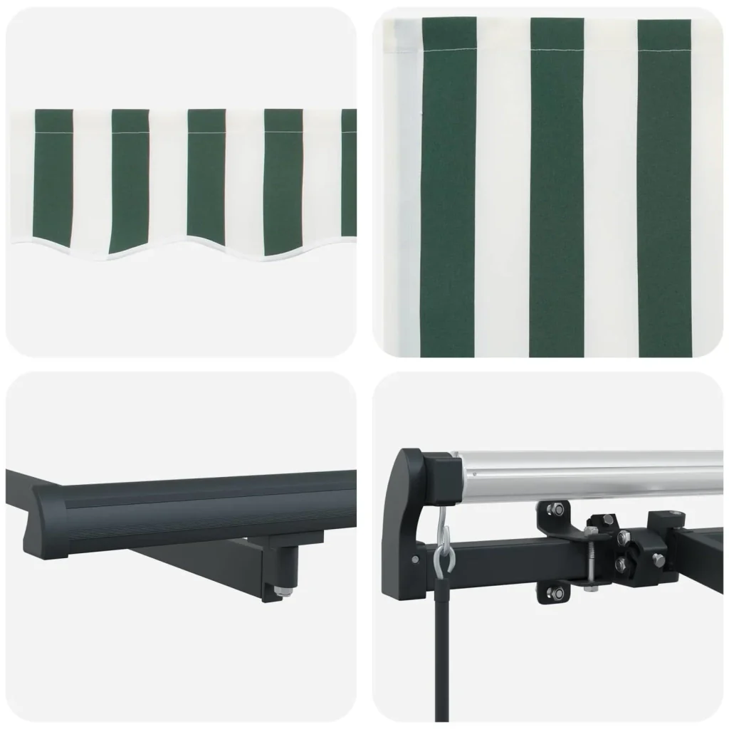 Tenda Retrattile Verde 300 x 200 cm Tessuto 3329616 - Image 8