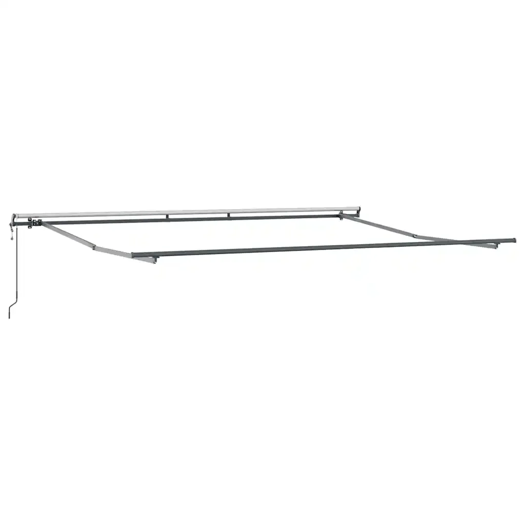 Tenda Sole Retrattile Automatica Antracite e Bianco 500x300 cm 3310240 - Image 5