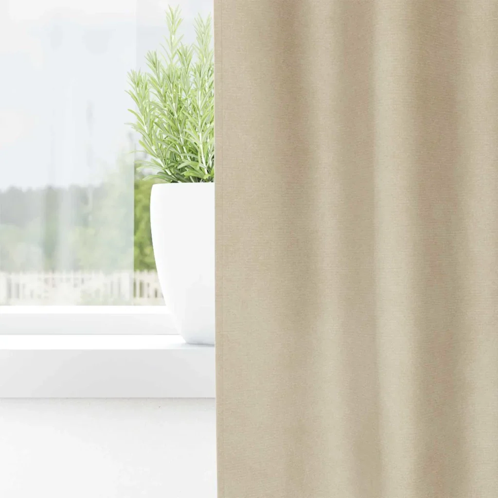 Tende oscuranti 2 pcs Crema 140 x 140 cm Velluto 4107178 - Image 3