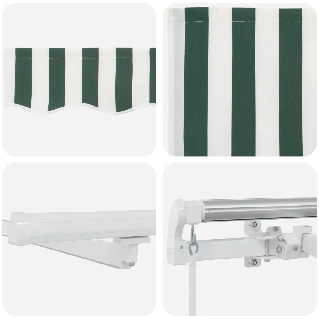 Tendone Manuale Retrattile con LED Verde e Bianco 500x300 cm - Image 8