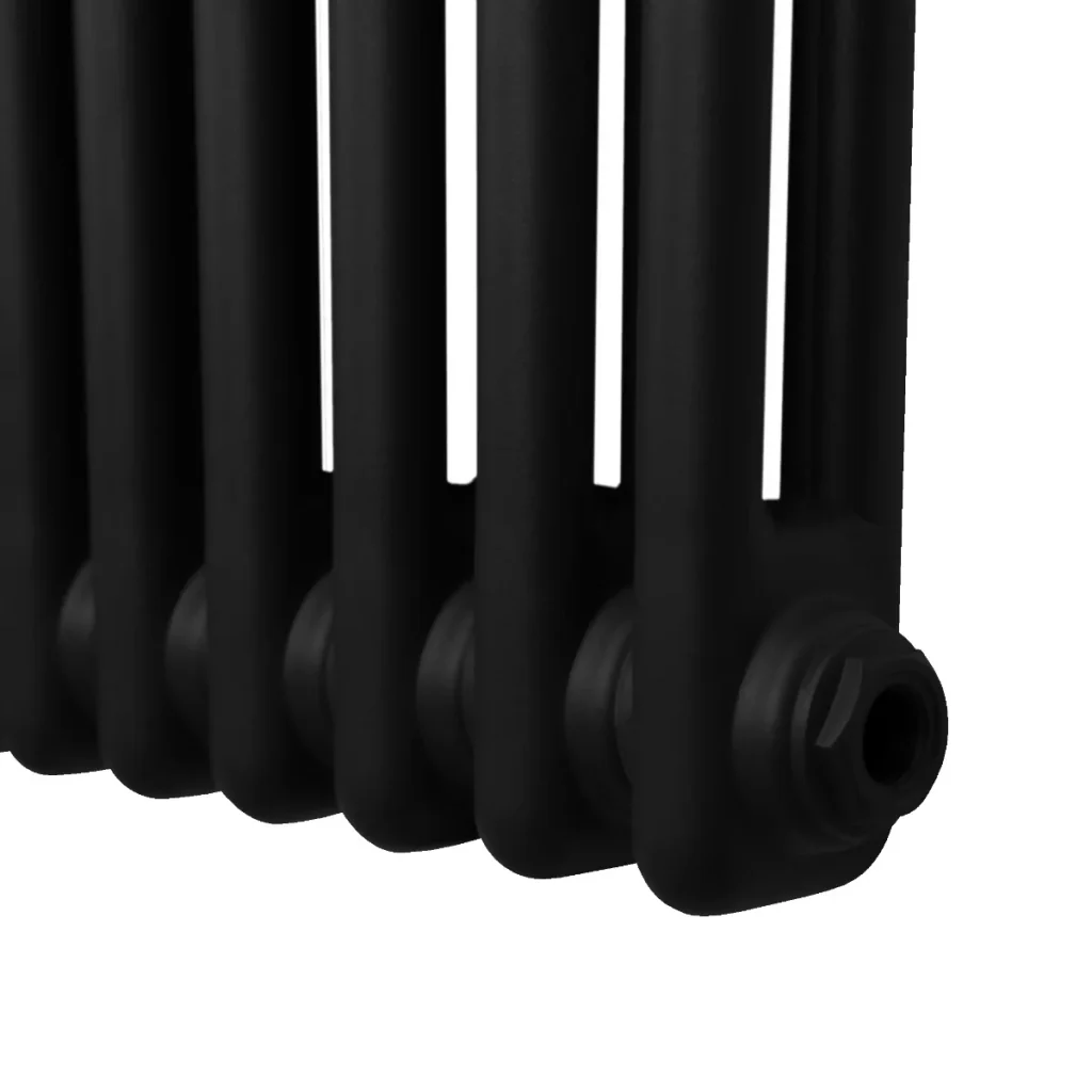 Termosifone Radiatore a 2 colonne per riscaldamento centralizzato Nero 60 x 119cm - Image 4
