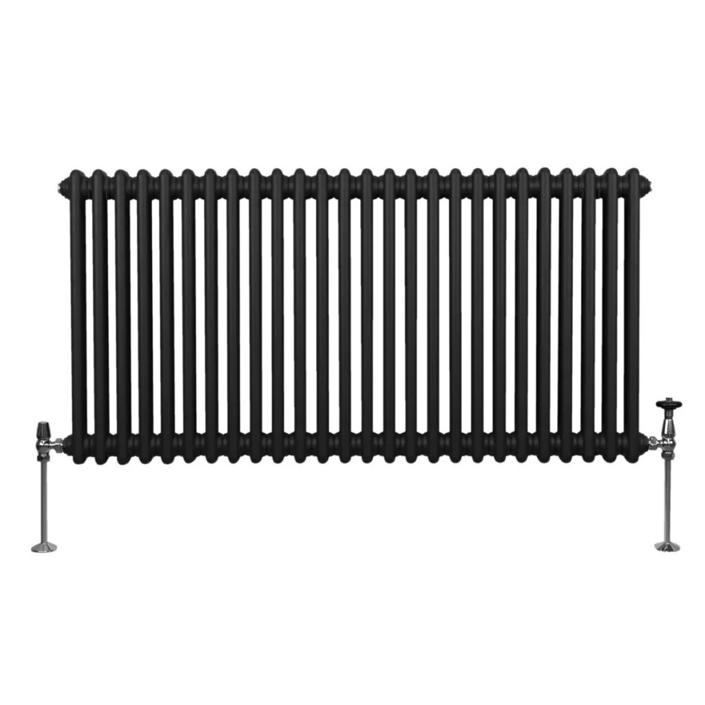 Termosifone Radiatore a 2 colonne per riscaldamento centralizzato Nero 60 x 119cm - Image 5