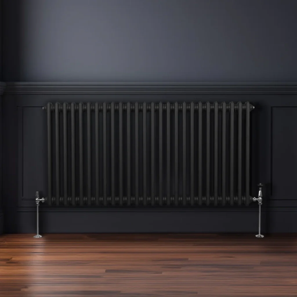 Termosifone Radiatore a 2 colonne per riscaldamento centralizzato Nero 60 x 119cm - Image 7