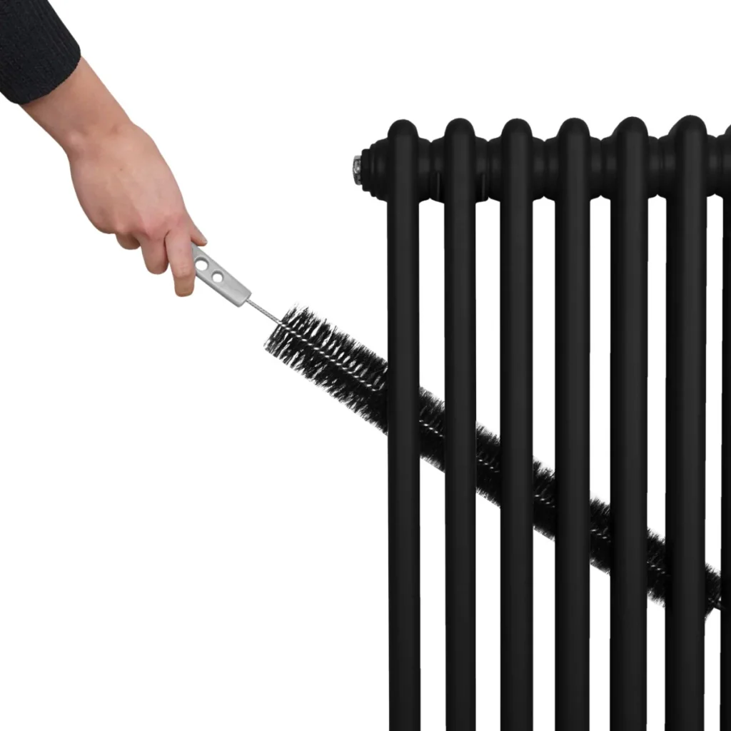 Termosifone Radiatore a 2 colonne per riscaldamento centralizzato Nero 60 x 119cm - Image 9