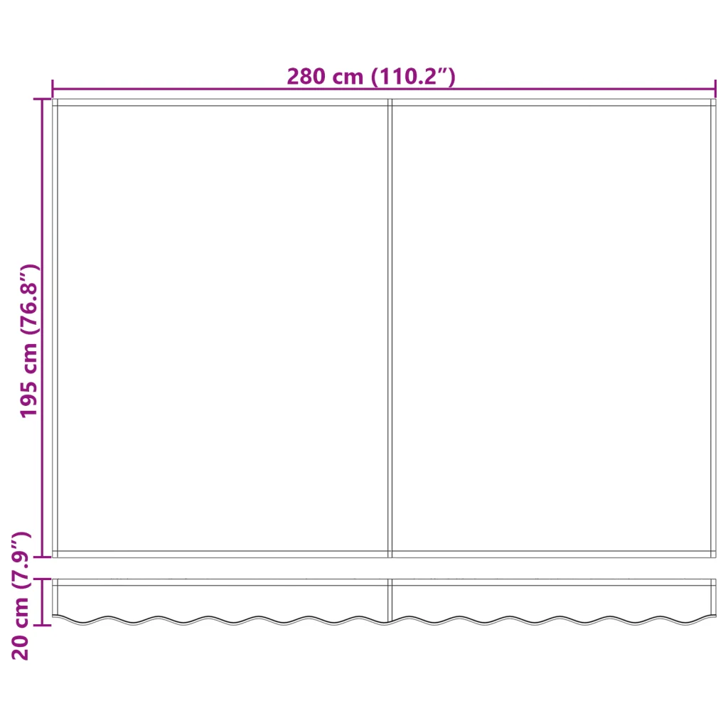 Tessuto di Ricambio per Tenda 3x2 m Antracite - Image 8