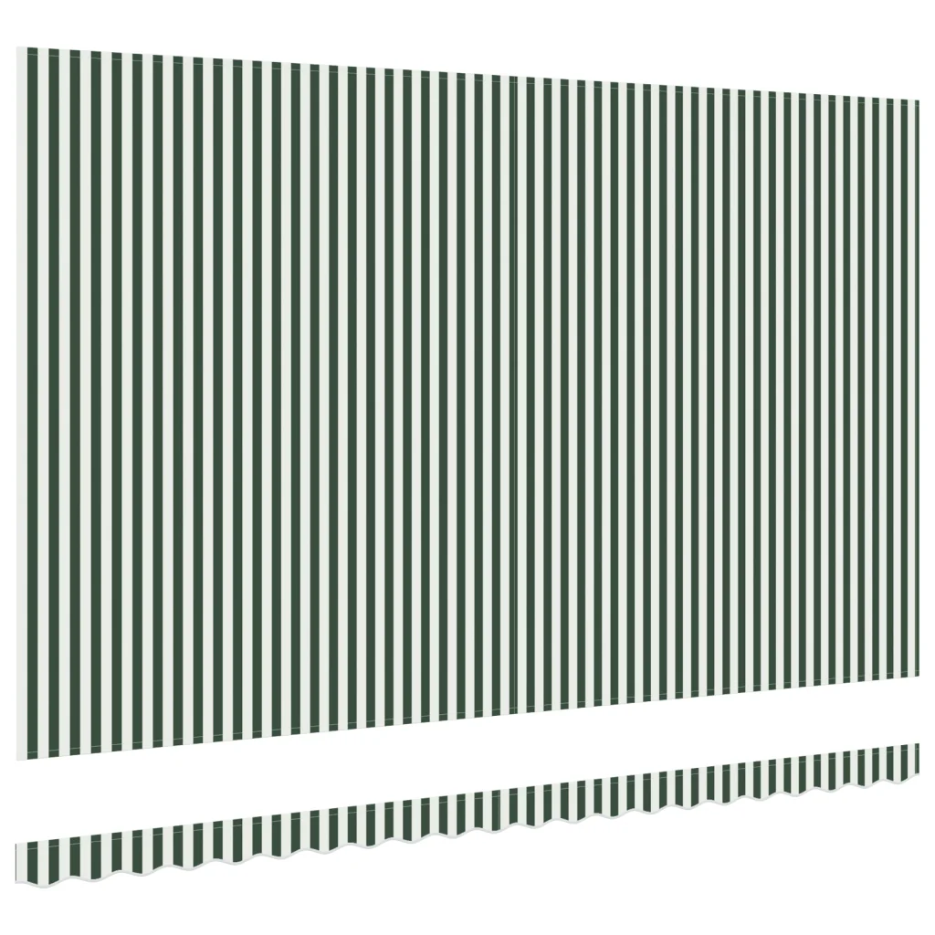 Tessuto di ricambio per tenda 5x3 m Verde e Bianco - Image 4