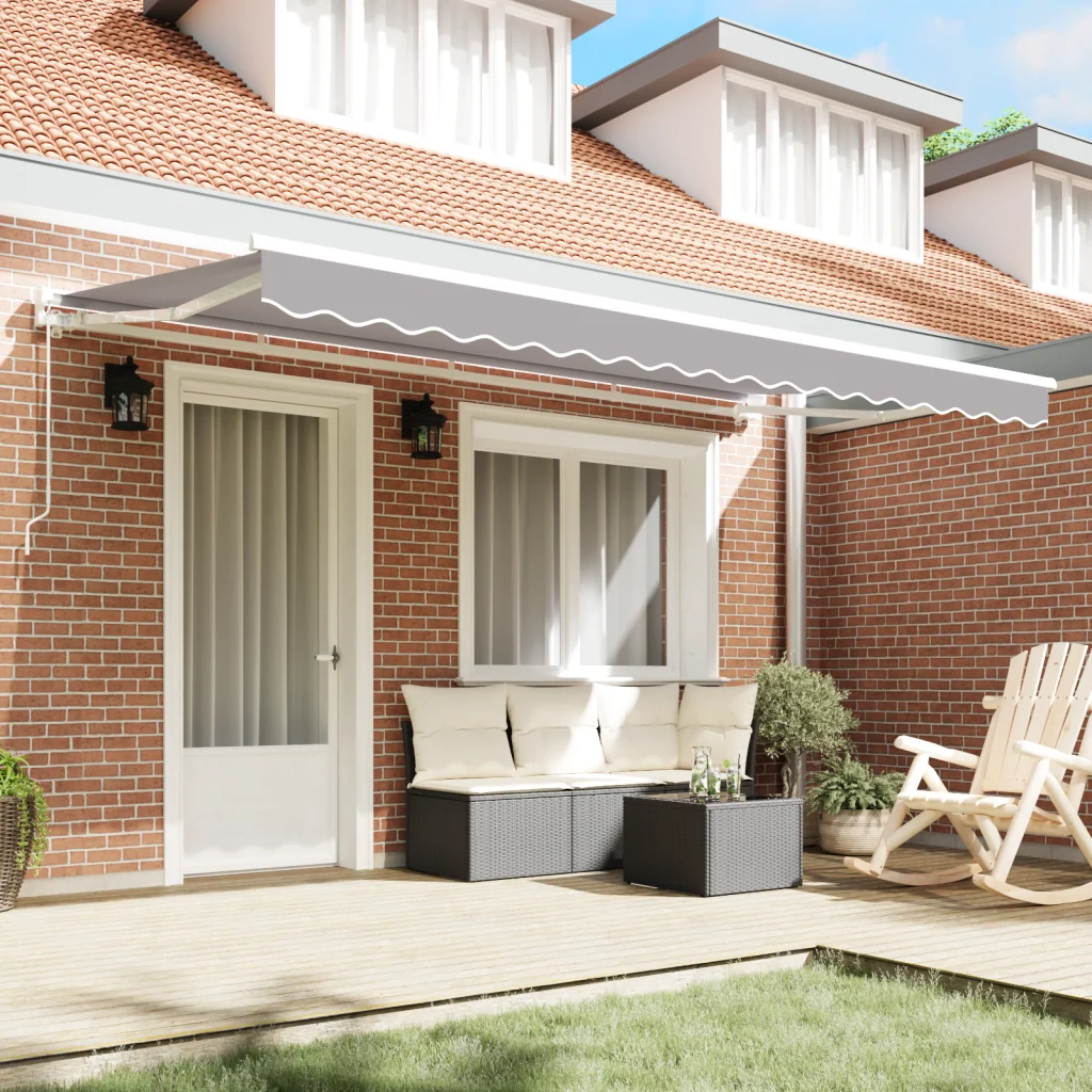 Tessuto di ricambio per tenda per telaio 4x2 m grigio chiaro - Image 3