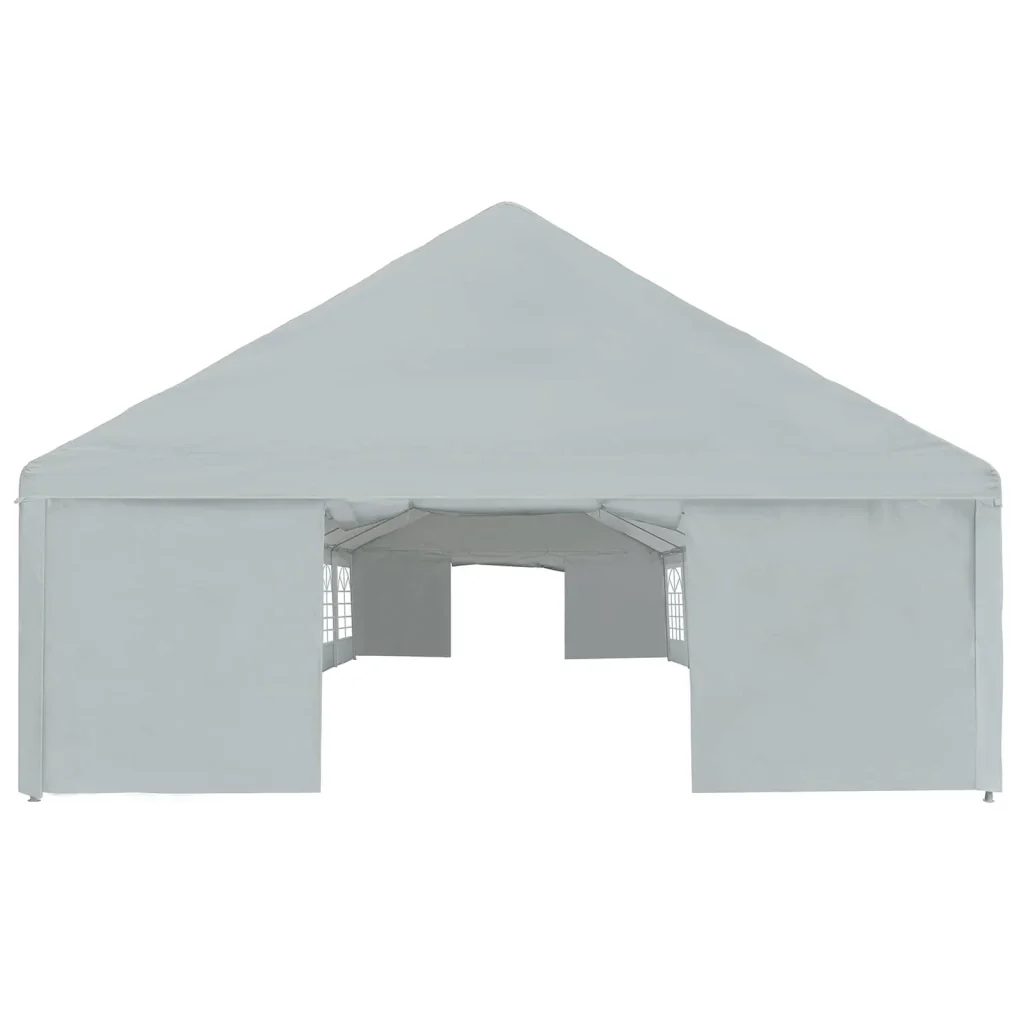 Tessuto per tenda senza struttura Grigio 12 x 6 m PE - Image 3