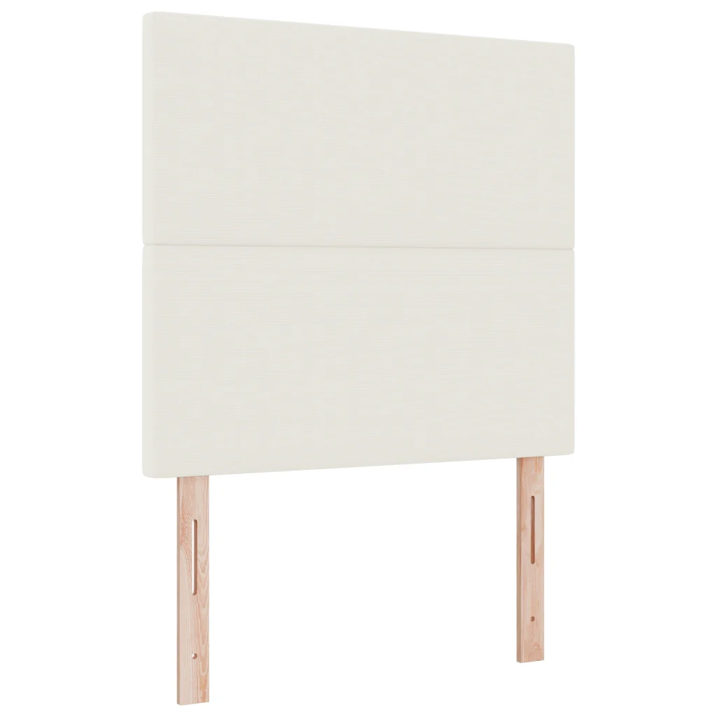 Testata LED  in Crema 90 cm in Tessuto Velluto - Image 2
