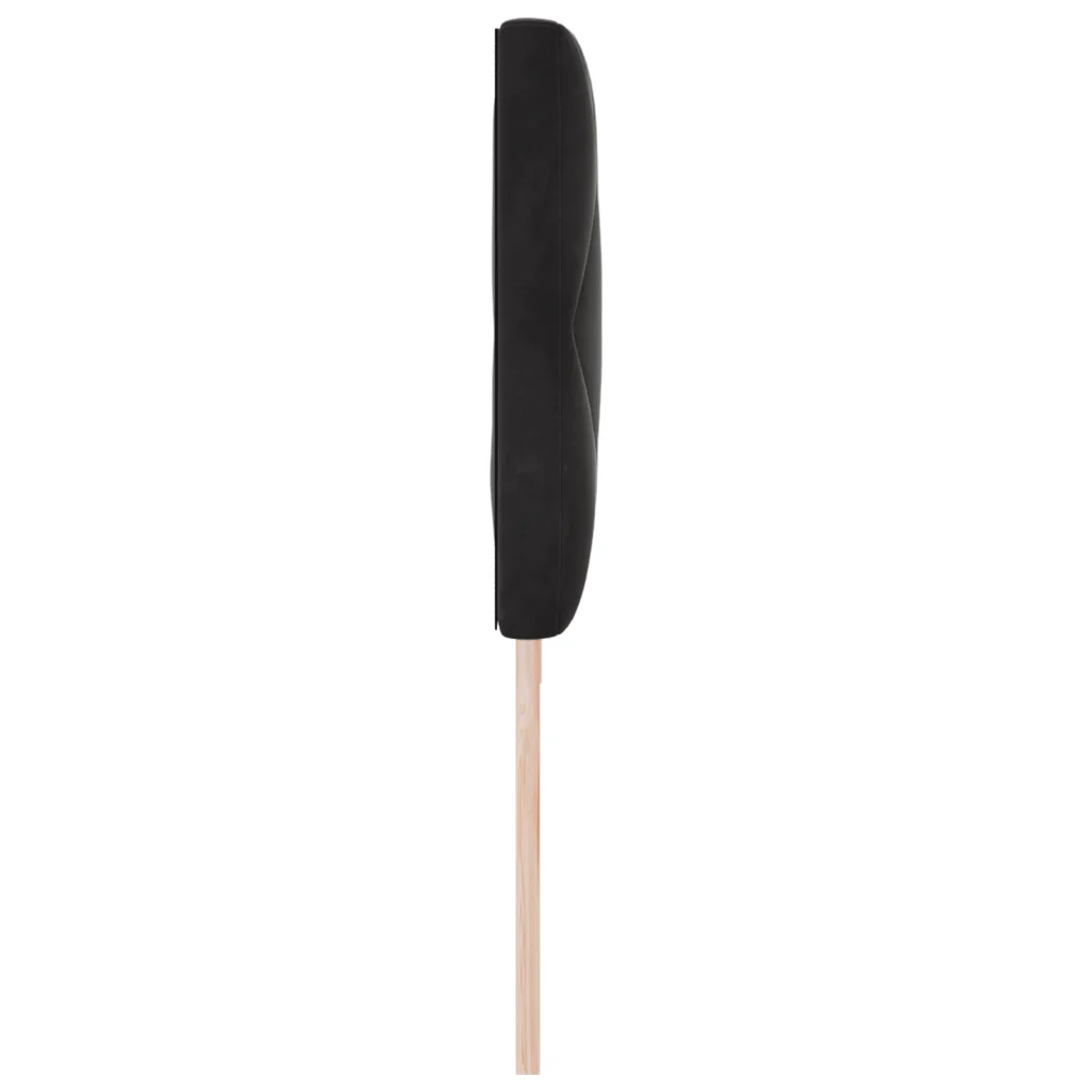 Testata LED Nera Set di 2 Nera Microfibra Grande Moderna - Image 6