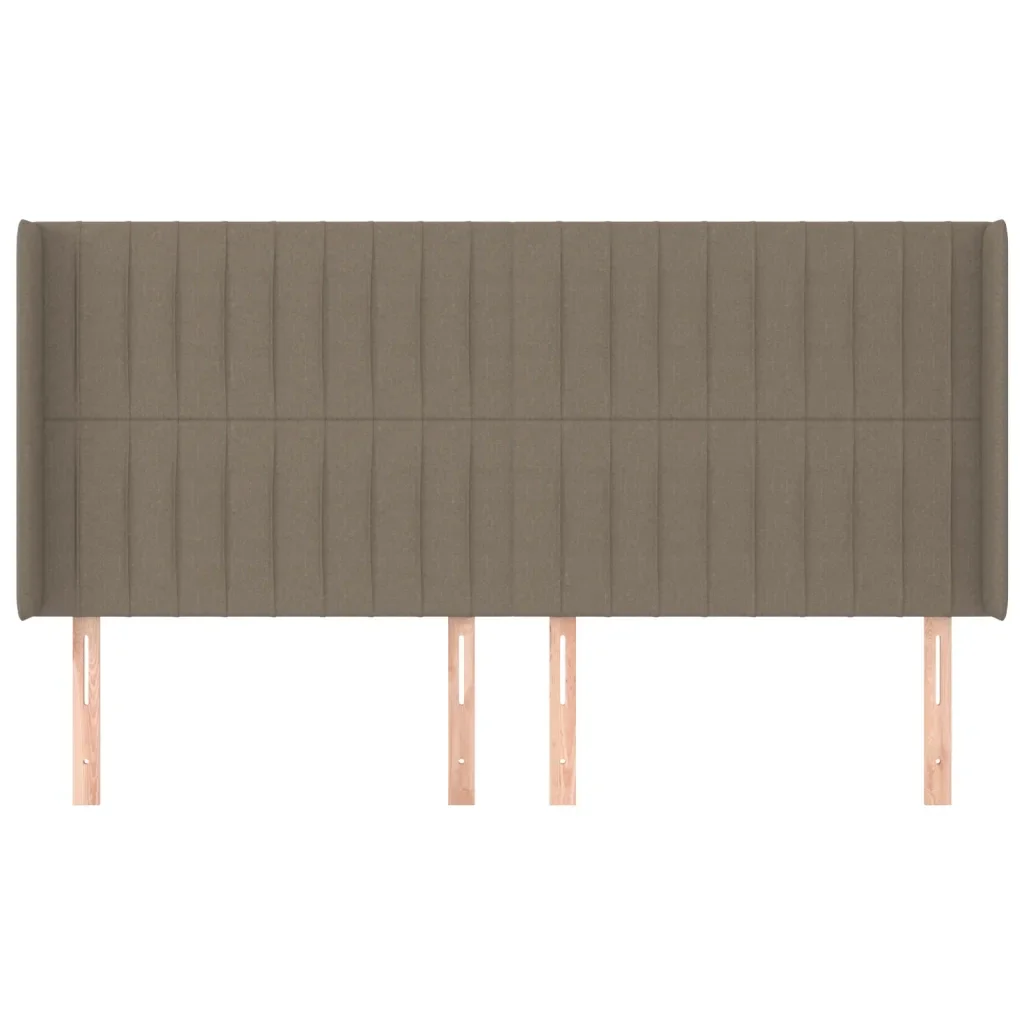 Testiera ad Orecchio Tortora 183x16x118/128 cm in Tessuto 3119836 - Image 3
