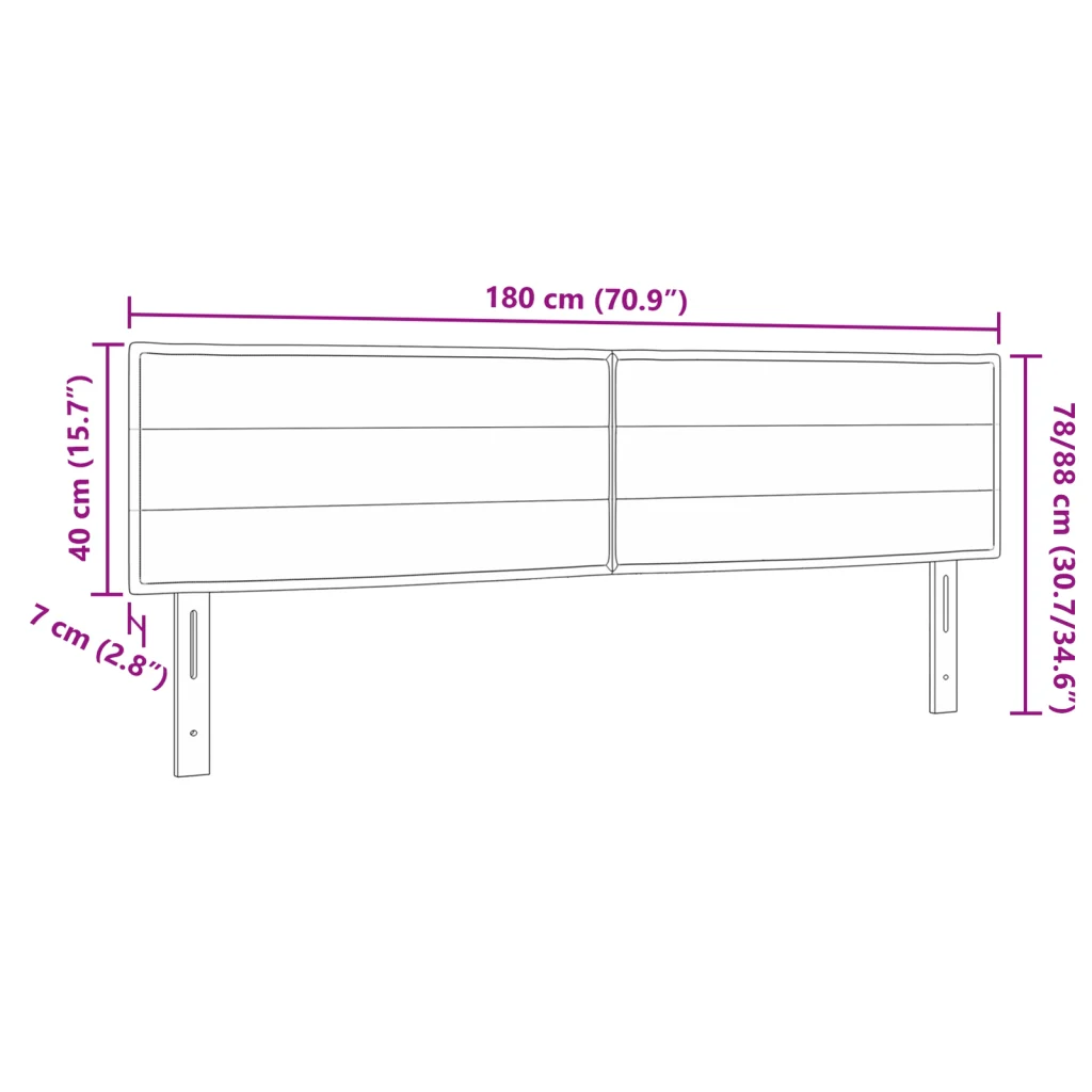 Testiera Design Lines Crema 180 cm Tessuto - Image 9