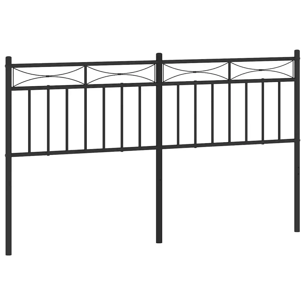 Testiera di Ricambio in Metallo Nero 150 cm 373725 - Image 2