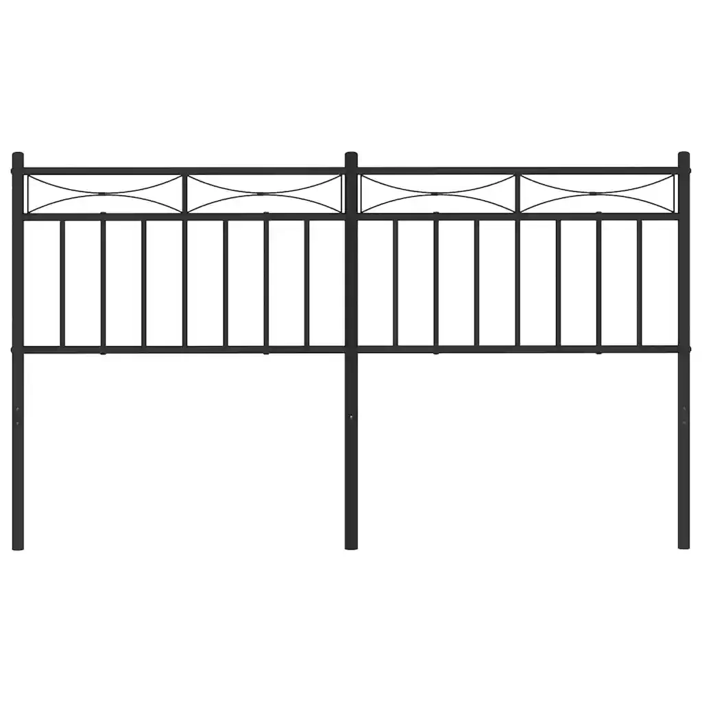 Testiera di Ricambio in Metallo Nero 150 cm 373725 - Image 4