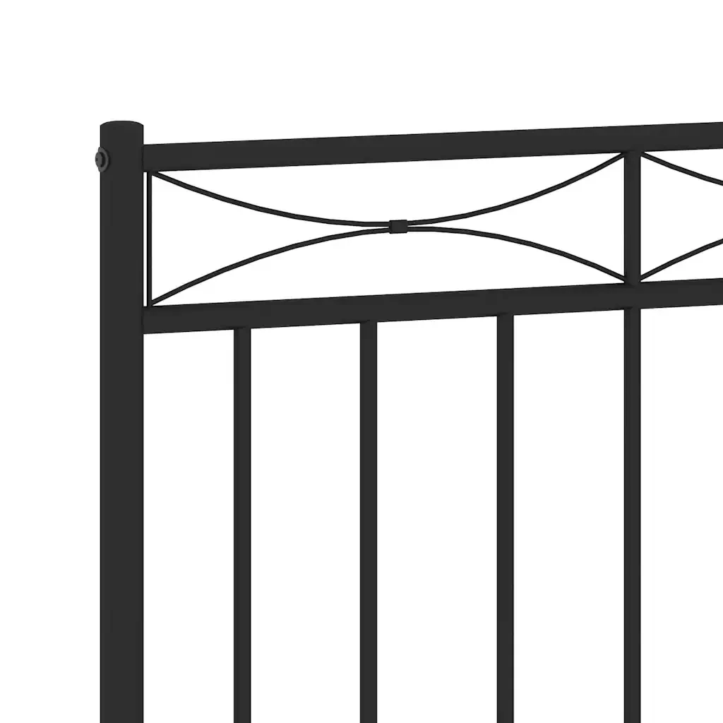 Testiera di Ricambio in Metallo Nero 150 cm 373725 - Image 6