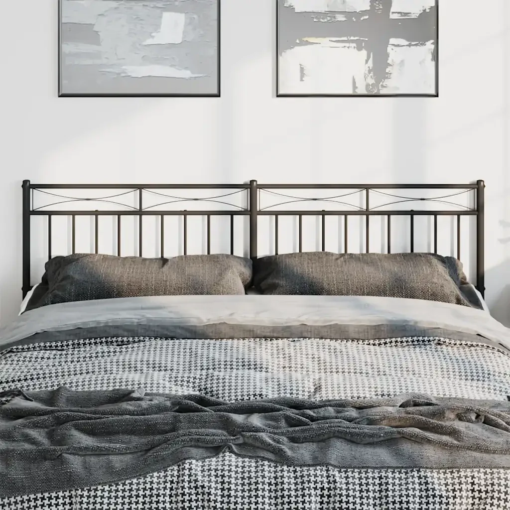 Testiera di Ricambio in Metallo Nero 180 cm 373727 - Image 3