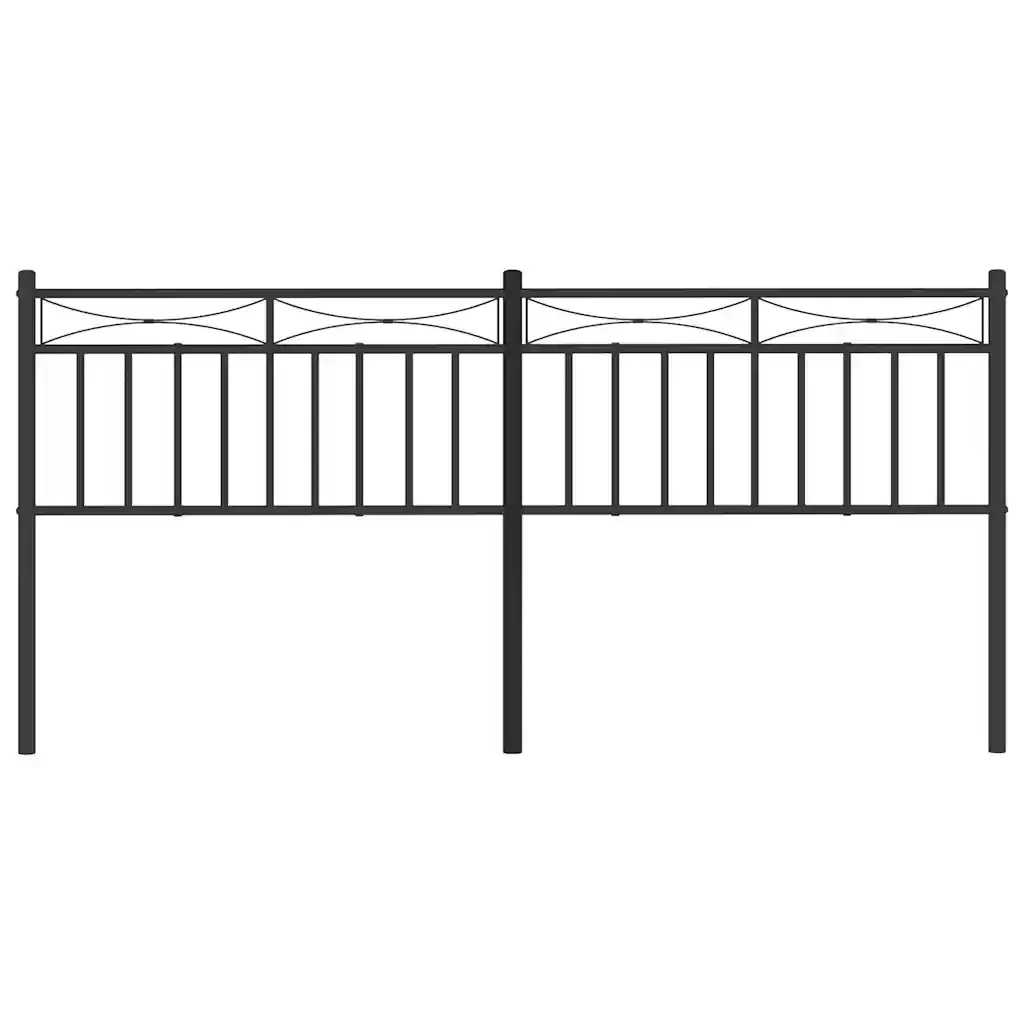 Testiera di Ricambio in Metallo Nero 180 cm 373727 - Image 4