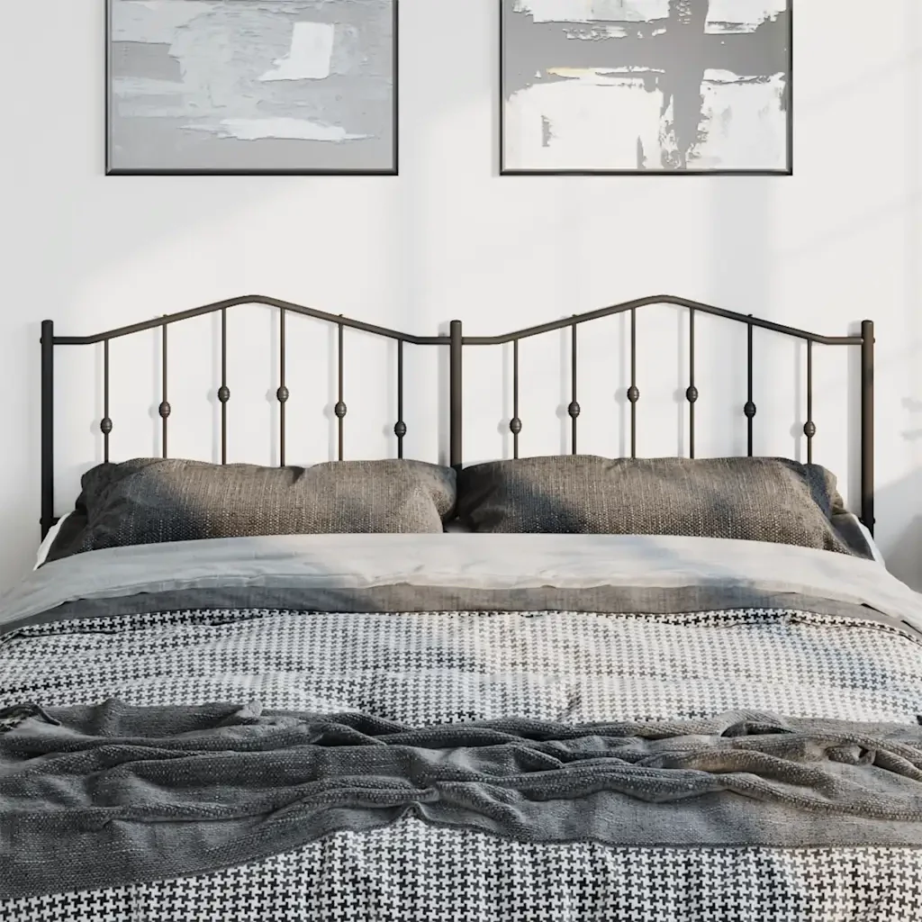 Testiera di Ricambio in Metallo Nero 180 cm 373825 - Image 3