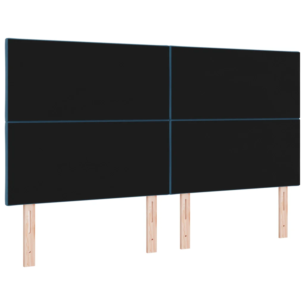 Testiera LED Design a Blocchi di Diamante Blu Scuro 180 cm Velluto - Image 7